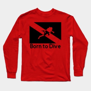 Born To Dive Padi Flag Long Sleeve T-Shirt